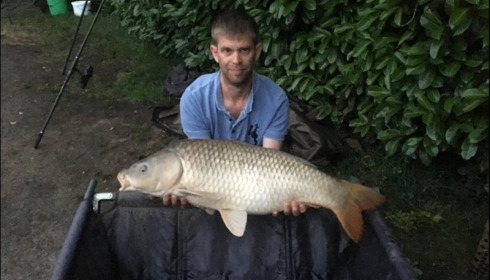 A 24 lb carp from Lillybelle, Stuart Burgess, Jun 2018