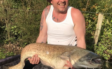 A 38 lb 14 oz catfish from Lillybelle, Gus, Apr 2017