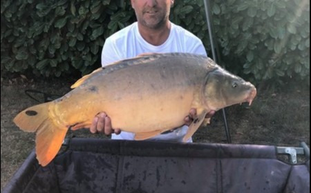 A 28 lb 7 oz carp from Lillybelle, Steve Easton, Sep 2018