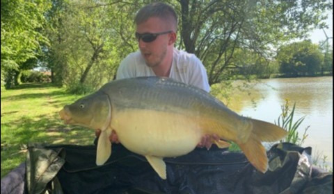 A 40 lb carp from Lillybelle, James Smith, May 2019