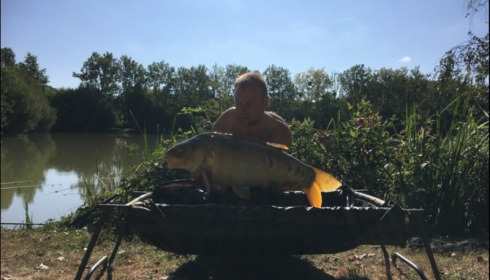 A 23 lb carp from Lillybelle, Ben Faulkner, Aug 2018