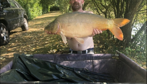 A 25 lb carp from Lillybelle, Richard May, Aug 2018