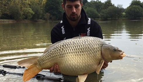 A 32 lb carp from Lillybelle, Connor Quinn, Oct 2017