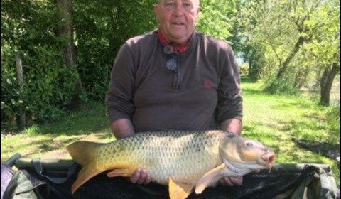 A 27 lb 7 oz carp from Lillybelle, Paul Head, May 2019