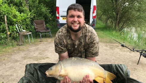 A 30 lb carp from Lillybelle, Jamie Sanderson, May 2018