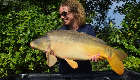 A 22 lb 8 oz carp from Lillybelle, Emily Blake, Aug 2015