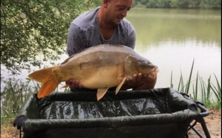 A 26 lb 10 oz carp from Lillybelle, Shaun Dalby, Aug 2018