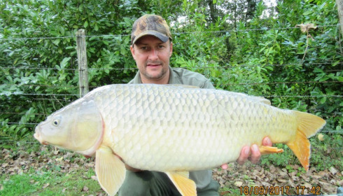 A 21 lb 8 oz carp from Lillybelle, Martin Daws, Sep 2017