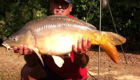 A 30 lb carp from Lillybelle, Richard Barnes, Aug 2016