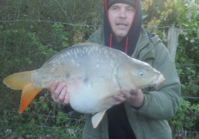 A 21 lb 5 oz carp from Lillybelle, Gus, Apr 2017