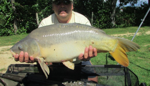 A 23 lb 1 oz carp from Lillybelle, Richard Barnes, Sep 2015