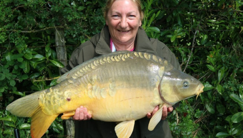 A 28 lb 12 oz carp from Lillybelle, Ann Burnhope, May 2017