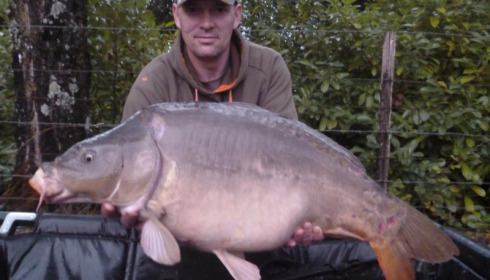 A 32 lb 4 oz carp from Lillybelle, Simon Green, Aug 2015