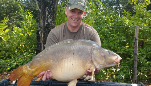 A 35 lb 3 oz carp from Lillybelle, Simon Green, Aug 2015