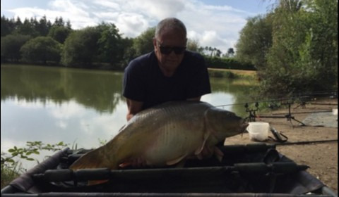 A 43 lb 12 oz carp from Lillybelle, David Walker, Aug 2019