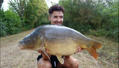 A 34 lb 8 oz carp from Lillybelle, Wes Bolt, Sep 2018