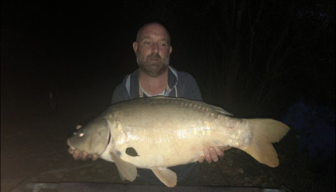 A 30 lb carp from Lillybelle, Richard May, Aug 2018