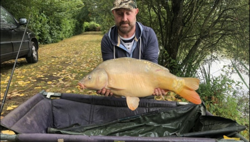 A 24 lb carp from Lillybelle, Richard May, Aug 2018