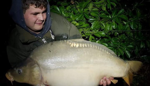 A 35 lb 4 oz carp from Lillybelle, Jordan Cope, Sep 2017