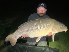 A 35 lb carp from Lillybelle, May 2022