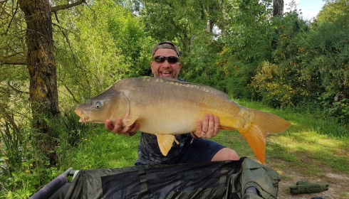 A 23 lb carp from Lillybelle, Peter Catlow, May 2018
