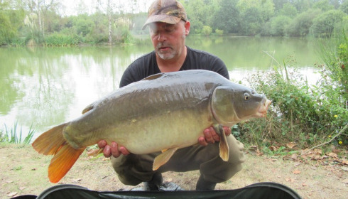 A 22 lb carp from Lillybelle, Brian Edwards, Sep 2016