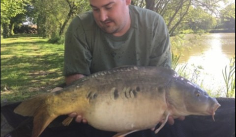 A 20 lb carp from Lillybelle, Aaron Taylor-Biggs, May 2019