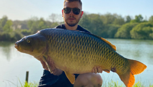 A 42 lb carp from Lillybelle, Sam Hepburn, May 2023