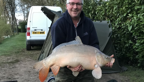 A 31 lb 5 oz carp from Lillybelle, Mark, Apr 2017