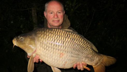 A 23 lb 6 oz carp from Lillybelle, John Burnhope, May 2017