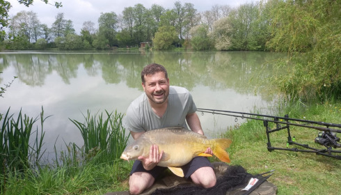 A 32 lb carp from Lillybelle, Stuart Harry, May 2023