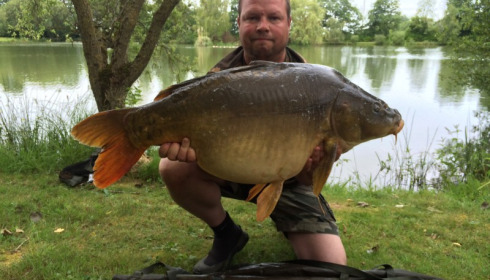 A 35 lb 8 oz carp from Lillybelle, Andy Talbot, Jun 2015