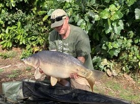 A 36 lb carp from Lillybelle, Simon Currie, Aug 2022