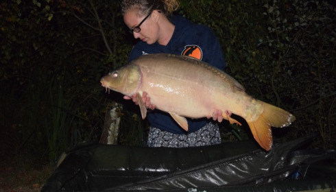 A 23 lb 6 oz carp from Lillybelle, Emily Blake, Aug 2015