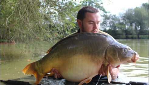 A 45 lb 2 oz carp from Lillybelle, Liam Payne, Aug 2018