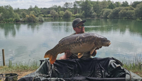 A 34 lb carp from Lillybelle, Richard Catlow, May 2022