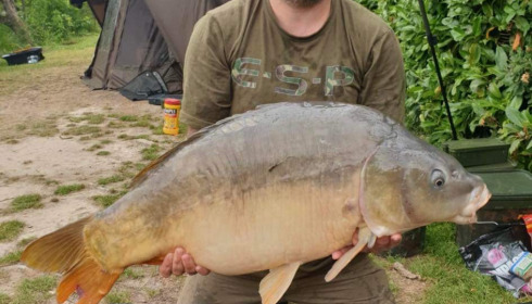 A 30 lb carp from Lillybelle, Kirk Hazelgrave, Jul 2023