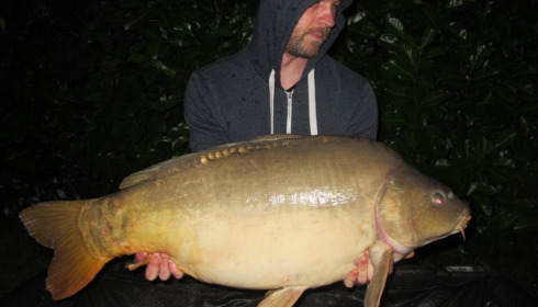 A 39 lb 8 oz carp from Lillybelle, Greg Harrison, Jul 2016