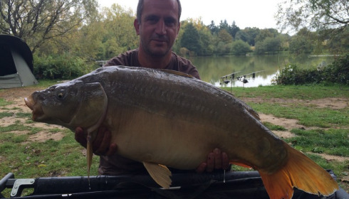 A 26 lb 7 oz carp from Lillybelle, Mark Russell, Oct 2015