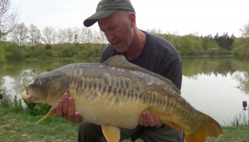 A 24 lb 4 oz carp from Lillybelle, Steve Charters, Apr 2015