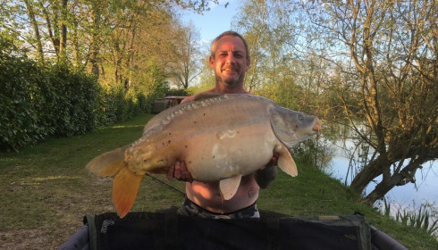 A 28 lb 6 oz carp from Lillybelle, Steve Bellis, Apr 2017