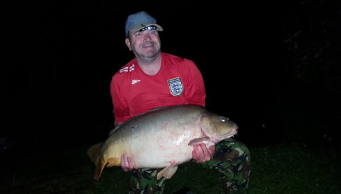 A 40 lb 8 oz carp from Lillybelle, Mark Tomkins, Jun 2016