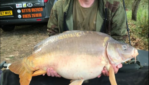 A 32 lb carp from Lillybelle, Martin Leadbetter, Sep 2018