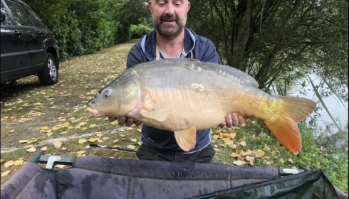 A 25 lb carp from Lillybelle, Richard May, Aug 2018