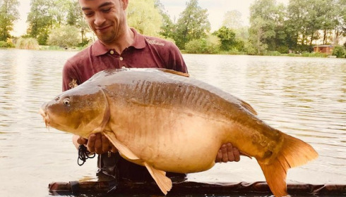 A 41 lb carp from Lillybelle, Lee Kirk, May 2018