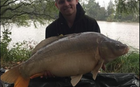 A 43 lb 2 oz carp from Lillybelle, Jack Easton, Sep 2018