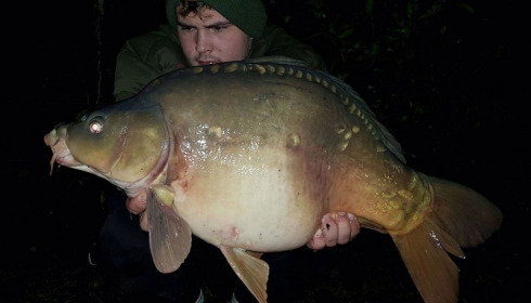 A 21 lb 6 oz carp from Lillybelle, Jordan Cope, Sep 2017