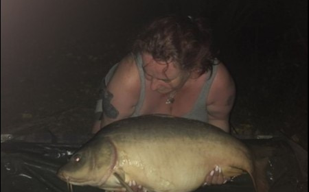 A 31 lb carp from Lillybelle, Angela Lee, Aug 2018