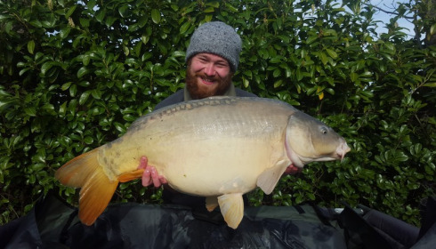 A 34 lb 8 oz carp from Lillybelle, Luke Shaw, Apr 2016