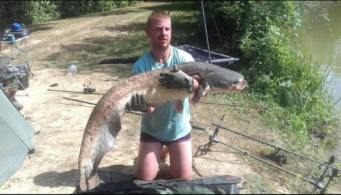 A 43 lb carp from Lillybelle, Adam McCumesky, Aug 2018